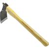 alanx Zappa resistente in stile giapponese da 35,5 cm, senza saldatura, strumento da giardinaggio, manico in quercia, per scavare, diserbo e piantare