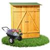 Melko - Casetta per attrezzi XL con tetto a punta, Capanno Porta Attrezzi, Rimessa Attrezzi, in legno, ideale per il giardino