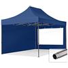 TOOLPORT 3x4,5m Gazebo Pieghevole con Laterali (finestre panoramiche), Premium Acciaio, Blu Scuro