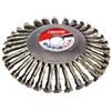 Sabart Testina DECESPUGLIATORE Universale Spazzola per DISERBO Pulizia Spazzola 200 MM Foro 25,4 MM FORESTAL