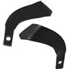 IMJ-Global Lama Coltello Zappetta Sinistra per Motocoltivatore Motozappa | 148x42 mm | Spessore 5,5 mm | Foro di Montaggio Ø10 mm | Pezzo di Ricambio