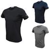 Enrico Coveri 3 t-Shirt Uomo Mezza Manica Girocollo Cotone bielatico Art ET1000 (4/M, Nero/Blu/Grigio)