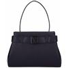 Armani Exchange Borsa a spalla con logo centrale e tracolla removibile. BLACK BLACK