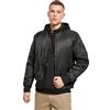 Build Your Brand By030-bomber Jacket, Chaqueta bomber Uomo, Nero, 4XL