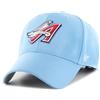 47 '47 Los Angeles Angeles Angels - Cappello da uomo con logo a squadre, in velcro, regolabile, colore: blu, Blu Columbia, taglia unica