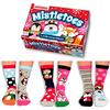United Oddsocks Mistletoes Confezione da 6 Calzini da Donna