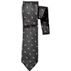 Tie Studio Cravatta classica grigia con maniche 100% microfibra, motivo api miele, multicolore, 10cm wide