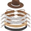 Adorila Confezione da 4 Fasce per Cappello da Cowboy con Strass, Regolabile, per Cappello da Cowboy, Gioielli per Donne e Uomini, Multicolore, Multicolore, Taglia Unica