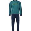 Lotto Pigiama Uomo Lungo Caldo Cotone lp2134 (IT, Testo, M, Regular, Regular, Standard, Bosco)
