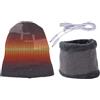 Generic Cappello Termico Invernale per Berretto Caldo, Berretto Termico - Set di Cappelli riscaldati a Maglia USB, Sciarpa riscaldata USB per Sci, Freddo, Pattinaggio