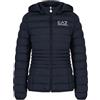 Emporio Armani EA7 Piumino Core Lady con cappuccio (Blu Navy, S)