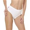 Coconuda® Mutande Donna in Cotone Vita Alta Modello Midi - Confezione da 6 Slip Sgambati Neri o Bianchi