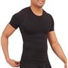 SPANX Camicia girocollo a compressione a compressione a zone per uomo, Classico Nero Nuovo, XX-Large