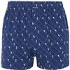 ARTHUR - Mutande da notte - Taglio francese - Cintura elastica - Cotone da agricoltura biologica, Sciatori Fantasia Blu Navy, L