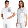 Ristohouse Divisa Sanitaria ASA OSS 100% Cotone Premium Casacca + Pantalone Infermiere Ospedale Personalizzato con Ricamo