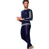 Lotto Pigiama Uomo Invernale Caldo Cotone Felpato (6037 Blu, XL-52)