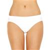 POMPEA Slip in Microfibra Feel Set 6 Pezzi (L/XL, Bianco)
