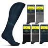 Sicem Pack 6 Paia Calze Uomo Navigare Caldo Cotone Lungo 5 Modelli (Pack 6 Paia Art.215 - Unica 40/46)