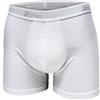 Cotonella, 6 Paia di Boxer in Cotone bielastico con Elastico Esterno. Taglia 8 Colore Bianco