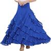 LYXYGMV 720 Costume da ballo flamenco, gonna, abito lungo da ballo, da donna, valzer moderno, standard, tango, abbigliamento da ballo, abiti da spettacolo Per il Flamenco(Blue)