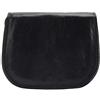 FLORENCE LEATHER MARKET Borsa a tracolla Ines in vera pelle di vitello morbida - 6568 (Nero)