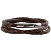 König Design Collana in pelle da uomo in pelle, 8 mm, 17 cm - 100 cm, Pelle