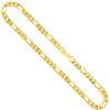 EDELIND Catenina modello Figaro incavata Uomo in oro giallo,18 carati 750, largh. 5,7 mm, p. 14.7 g, lungh. 50 cm, con chiusura ad aragosta, marchio di garanzia made in Germany