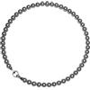 Generic Collana di perle grigie di Tahiti per donne, regolabile 45,7 cm, chiusura in argento leggero, gioiello elegante