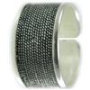 Filu & Trama Anello Uomo in Argento Brunito, Fascia Regolabile Filigrana Sarda, 12 mm (20)