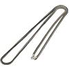 ForFox Collana catena coda di volpe quadra in argento sterling 925 nero per uomo donna 2mm 50cm