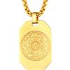 FaithHeart Collana 7 Arcangeli Talismano Collana Uomo Sigillo 7 Arcangeli Michele, Gabriele, Raffaele, Uriel, Barachiel, Jehudiel, Salathiel 55+5 CM Collana Protezione