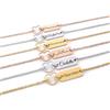ALMENDRA Bracciale personalizzato da donna con incisione nome regalo festa della mamma zia figli cuore braccialetto in acciaio inossidabile nascita comunione cresima
