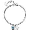 S'Agapõ Bracciale Donna in Acciaio e Cristalli con Simbolo Stella | Collezione Lucky Light - SKT60