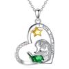 JERWLI Collana a forma di riccio in argento Sterling con ciondolo a forma di riccio, gioiello da donna, regalo di Natale e compleanno per donne e amanti.