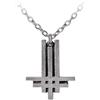 Behemoth Cross Donna Pendente Colore Argento Peltro