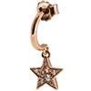 Rue Des Mille Mono Orecchini Donna Argento 925 Mini Hoop Stella Oro Rosa | Orecchini Argento 925 Donna | Orecchini Cerchio Argento 925 Con Una Potente Carica Sentimentale