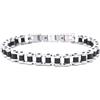 amorili Bracciale Uomo Catena Moto - Acciaio Inox Resistente, Design Biker Rock, Gioielli Uomo Moderni, Idea Regalo Originale per Motociclisti e Amanti delle Due Ruote - bcc1743b