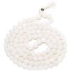 Jaipur Gems Mart Collana naturale AAA Rainbow Moonstone 108 Mala, pietra di luna, 108 perle rotonde da preghiera, 108 mala con perline | Bracciale Mala annodato a mano | Japa Mala | perline rotonde da 8 mm |