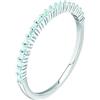 La Petite Story Anello Donna in Argento 925‰, Zirconi Azzurro, Tennis, Collezione SILVER