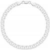 AMAR Oprava - Bracciale da uomo e da donna, in argento Sterling 925 massiccio, elegante, unisex, in argento, 19 cm, Argento, Non pietra preziosa