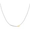 TRUSSARDI T-Logo TJAXC05 - Collana da donna in acciaio, con zirconi