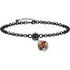 Nergaebe Braccialetti Personalizzati con Foto, Braccialetti Donna/Uomo, Bracciale Festa della Mamma e Compleanni