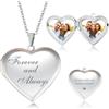 Easycosy Collana Con Foto Personalizzata, Ciondolo a Cuore Personalizzato, Collane con Foto Personalizzata per Donna, Idee Regalo 2026 per Amica, Lei, Bambina, Coppia, Catena da 50 cm