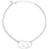 Breil, Collezione B Wired, Collana Donna in Acciaio Lucido, Collana a 3 Catene Sfaccettate con Elemento Centrale Sinuoso, Chiusura a Moschettone, Lunghezza Regolabile 39-45 cm, Idea Regalo Donna