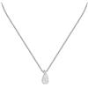 Morellato Collana Donna in Acciaio, Cristalli, Collezione DESIGN, Pendente con Goccia in Pavé - SAYP04