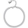 Brosway Bracciale Donna, Bracciale Tennis in Acciaio con Simbolo Lucchetto | Collezione Desideri - BEI056