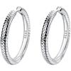 LES FOLIES DI PAOLA GRIECO Orecchini Cerchi Snake in argento 925 - Les Folies per Pandora