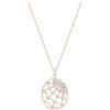 Swarovski Collana con Ciondolo da Donna, Placcato_Oro, Cristallo
