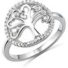 Anellissimo Anello albero della vita donna argento 925 con zirconi taglio brillante 14