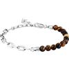 MORELLATO Bracciale Uomo in Occhio di Tigre, Acciaio, Collezione PIETRE - S1740